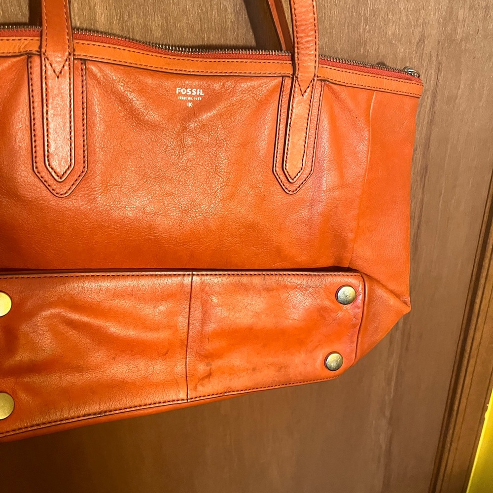 Orange Fossil bag